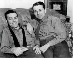 Charles Kiley and Andy Rooney in 1943