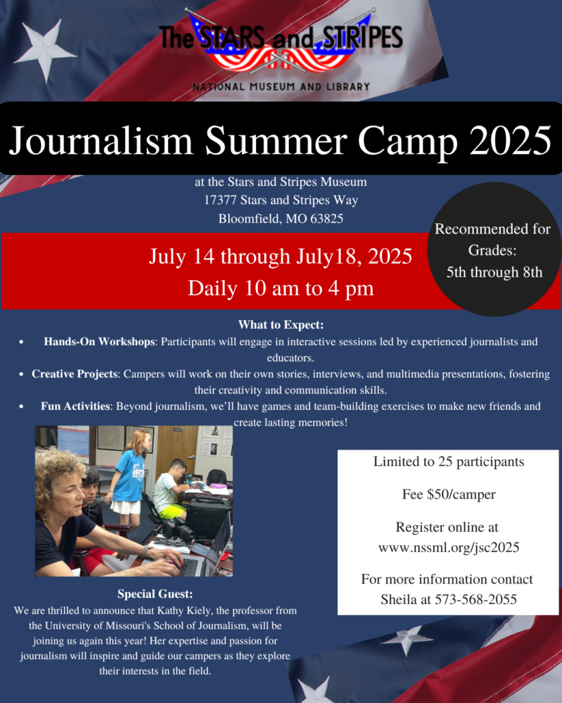 flyer for Journalism Summer Camp